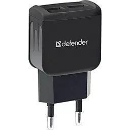 Сетевое зарядное устройство Defender 2.1a 2xUSB-A ports charger black (UPA-22)
