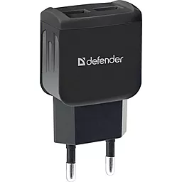 Сетевое зарядное устройство Defender 2.1a 2xUSB-A ports charger black (UPA-22) - фото Сетевое зарядное устройство Defender 2.1a 2xUSB-A ports charger black (UPA-22)