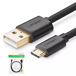 Кабель UGreen USB-A - micro USB 10w 1м cable Black (6957303818365) - фото Кабель UGreen USB-A - micro USB 10w 1м cable Black (6957303818365)