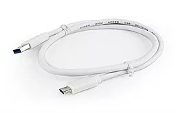Кабель USB Cablexpert USB 3.0 - USB Type-C (CCP-USB3-AMCM-1M-W) - миниатюра 2