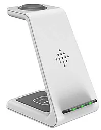 Беспроводная док-станция EasyLife T3 3-in-1 15w wireless charger white - фото Беспроводная док-станция EasyLife T3 3-in-1 15w wireless charger white