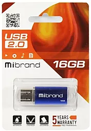Флешка Mibrand Cougar 16GB USB 2.0 (MI2.0/CU16P1U) Blue - мініатюра 4