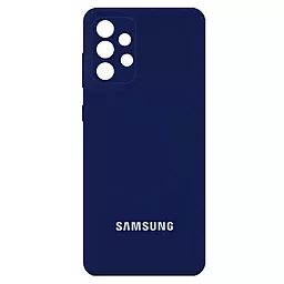 Чехол Epik Silicone Cover Full Camera (AA) для Samsung Galaxy A32 4G Темно-синий / Midnight blue