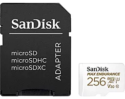 Карта памяти SanDisk 256 GB microSDXC Max Endurance UHS-I U3 V30 + SD adapter (SDSQQVR-256G-GN6IA) - миниатюра 3