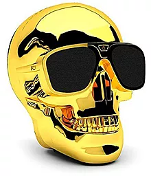 Колонки акустичні Jarre AeroSkull Nano Chrome Gold - фото Колонки акустичні Jarre AeroSkull Nano Chrome Gold