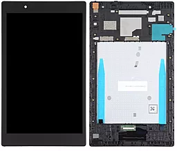 Дисплей для планшету Lenovo Tab 4 8 TB-8504N, TB-8504P, TB-8504F, TB-8504X (зелена плата) з тачскріном і рамкою, Black