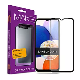 Защитное стекло MAKE Samsung A14 Black