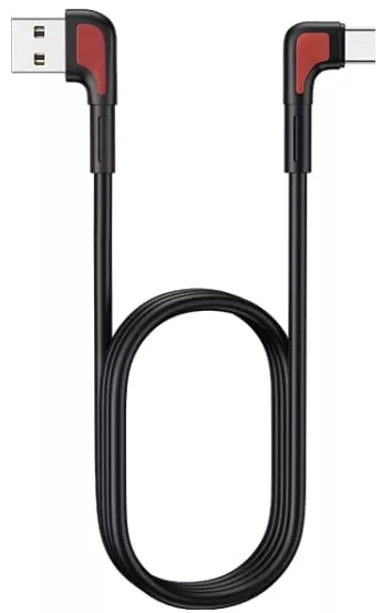 Кабель Remax L-Type USB-A - Type-C 25w 5a 1м cable Black (RC-181a) - фото 2