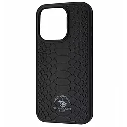 Чехол Santa Barbara Polo and Racquet Club Knight Leather Case для Apple iPhone 16 Black - фото Чехол Santa Barbara Polo and Racquet Club Knight Leather Case для Apple iPhone 16 Black