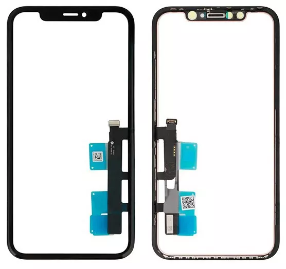 Сенсор (тачскрін) Apple iPhone XR (з мікросхемою), з рамкою, оригінал, Black - фото 1
