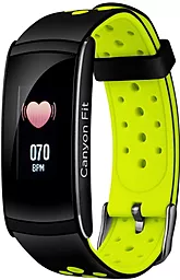 Фитнес-браслет Canyon CNS-SB41BG Black/Green - фото Фитнес-браслет Canyon CNS-SB41BG Black/Green
