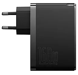 Мережевий зарядний пристрій Baseus GaN5 Pro 160w PD 2xUSB-C/USB-A ports + Type-C to Type-C cable black (P10110825113-00)