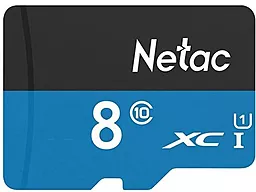 Карта пам'яті Netac microSDHC 8GB Class 10 UHS-I U1 (NT02P500STN-008G-S) - фото Карта пам'яті Netac microSDHC 8GB Class 10 UHS-I U1 (NT02P500STN-008G-S)