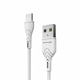 Кабель USB Grand-X Fast Charge 3A USB Type-C Cable White (PC-03W)
