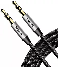 Аудіо кабель Baseus Yiven M30 AUX mini Jack 3.5mm M/M Cable 1.5 м black/silver (CAM30-CS1) - мініатюра 2