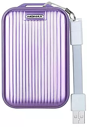 Повербанк Momax iPower Go Mini 3 10000 mAh Purple (IP58) - фото Повербанк Momax iPower Go Mini 3 10000 mAh Purple (IP58)