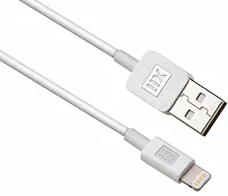 Кабель Remax MFI USB-A - Lightning 12w 2.4a 1м cable White (X001) - миниатюра 2 Кабель Remax MFI USB-A - Lightning 12w 2.4a 1м cable White (X001) - миниатюра 2