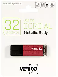 Флешка Verico Cordial 32Gb (1UDOV-MFRD33-NN) Red - миниатюра 2