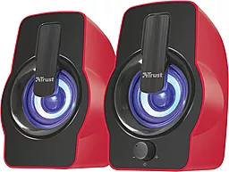 Колонки акустические Trust 2.0 Gemi RGB Red - фото Колонки акустические Trust 2.0 Gemi RGB Red