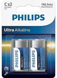 Батарейки Philips C LR14 Ultra Alkaline 2шт (LR14E2B/10) - фото Батарейки Philips C LR14 Ultra Alkaline 2шт (LR14E2B/10)