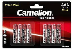 Батарейки Camelion Plus ALKALINE AAA/LR03 8шт. (C-11044803) 1.5 V