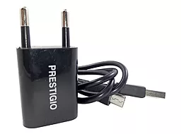 Сетевое зарядное устройство Prestigio DC Charger + micro USB (1.5A) Black - миниатюра 2