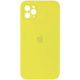 Чехол Silicone Case Full Camera Square для Apple IPhone 11 Pro Bright Yellow