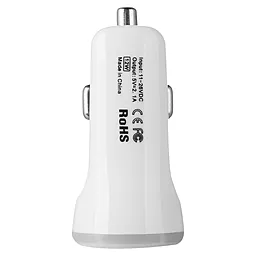 Автомобильное зарядное устройство Baseus 2USB Car charger 2.1A White (Tiny) - миниатюра 3