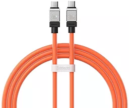 Кабель USB PD Baseus CoolPlay Series 100w 5a USB Type-C - Type-C cable orange (CAKW000207)
