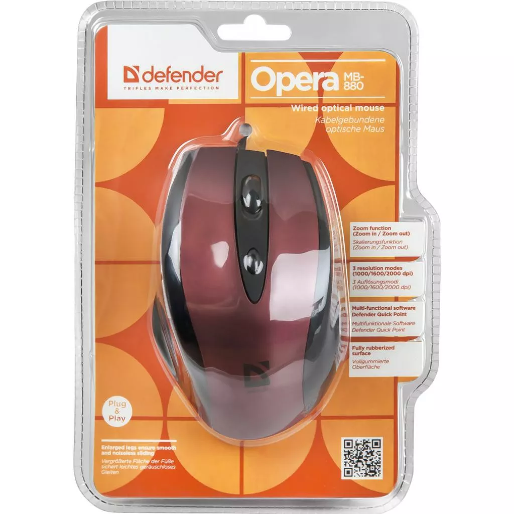 Компьютерная мышка Defender Opera 880 (52832) - фото 3