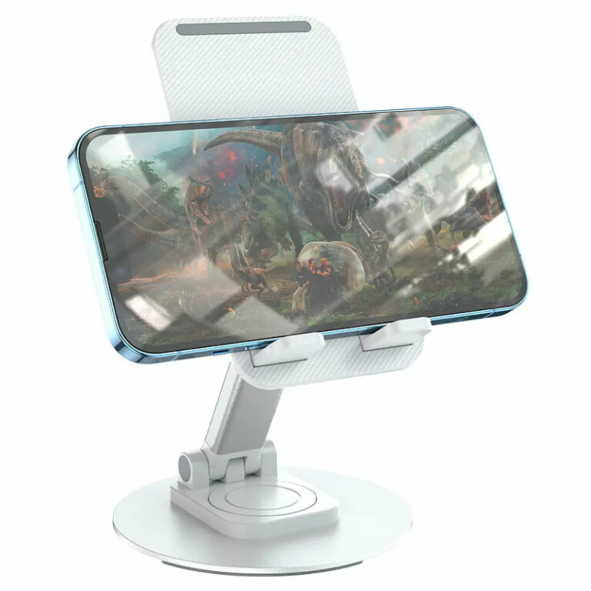 Держатель для смартфона BOROFONE BH75 Flawless folding rotatable desktop holder White - фото 3