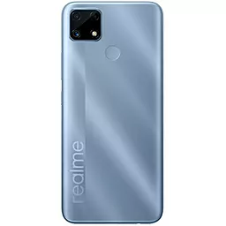 Задняя крышка корпуса Realme C25 / C25s со стеклом камеры Water Blue