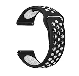 Сменный ремешок для умных часов Nike Style для Motorola Moto 360 2nd Gen. (706441) White Black