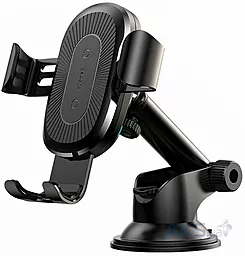 УЦЕНКА Автотримач с автозатисканням, з бездротовою зарядкою Baseus Osculum Type Gravity Car Mount with Wireless Charger Black (WXYL-A01) - фото УЦЕНКА Автотримач с автозатисканням, з бездротовою зарядкою Baseus Osculum Type Gravity Car Mount with Wireless Charger Black (WXYL-A01)