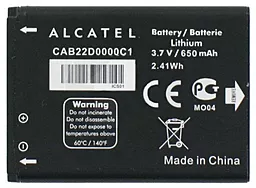 Акумулятор Alcatel One Touch 1010D / CAB22D000C1 (650 mAh) 12 міс. гарантії