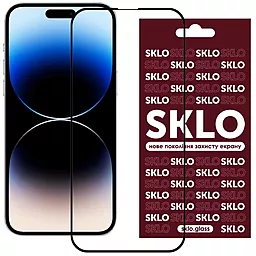 Защитное стекло SKLO 3D Full Glue для Apple iPhone 15 Plus (6.7") Black