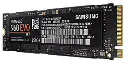 SSD Накопитель Samsung 960 EVO 250 GB M.2 2280 (MZ-V6E250BW) - миниатюра 3