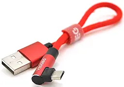 Кабель Veggieg UA-20R USB-A - micro USB 12w 2.4a 0.2м cable Red - фото Кабель Veggieg UA-20R USB-A - micro USB 12w 2.4a 0.2м cable Red