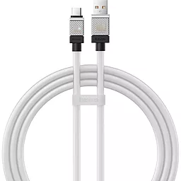 Кабель USB Baseus CoolPlay Series 100w 5a USB Type-C cable white (CAKW000602)