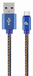 Кабель Cablexpert USB-A - Type-C 12w 2.4a 1м cable Blue (CC-USB2J-AMCML-1M-BL) - фото Кабель Cablexpert USB-A - Type-C 12w 2.4a 1м cable Blue (CC-USB2J-AMCML-1M-BL)