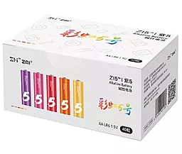 Батарейки Xiaomi ZMI ZI5 Rainbow AA 40шт (AA540)