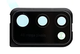 Скло камери Samsung Galaxy A41 2019 A415F з рамкою Black - фото Скло камери Samsung Galaxy A41 2019 A415F з рамкою Black
