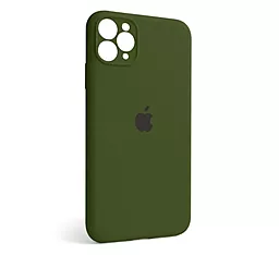 Чехол Silicone Case Full Camera for Apple IPhone 11 Pro Army Green