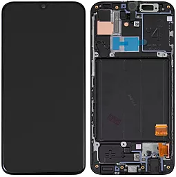 Дисплей Samsung Galaxy A40 A405 з тачскріном і рамкою, оригінал, Black