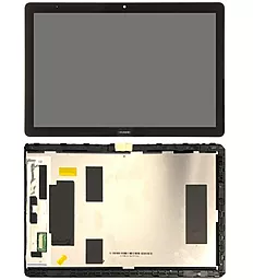 Дисплей для планшету Huawei MediaPad T5 10 (AGS2-L03, AGS2-L09, AGS2-W09, AGS2-W19, AGS2-W09HN, AGS2-AL00HN) (без отвору під кнопку) + Touchscreen with frame Black