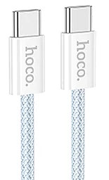 Кабель USB PD Hoco X104 Source 60w 3a 2m USB Type-C - Type-C cable blue