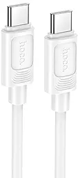 Кабель Hoco X122 Benefit USB Type-C - Type-C 60w 3a 1м PD сable White - фото Кабель Hoco X122 Benefit USB Type-C - Type-C 60w 3a 1м PD сable White
