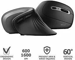 Комп'ютерна мишка Trust Verro Ergonomic Wireless Mouse (23507) - мініатюра 9