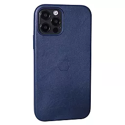Чехол Apple Leather Case with MagSafe for iPhone 12 Mini Midnight Blue