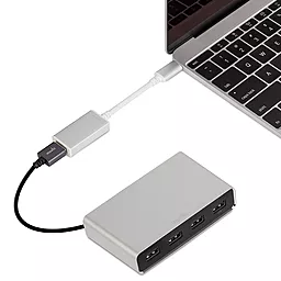 OTG-переходник Moshi USB-C to USB Adapter Silver (99MO084200) - миниатюра 4